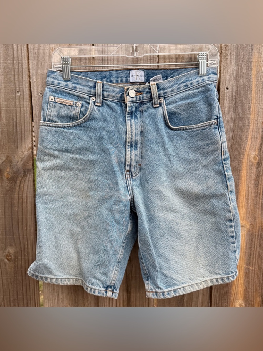 Vintage Calvin Klein Jeans Light Blue Denim Shorts Size 29